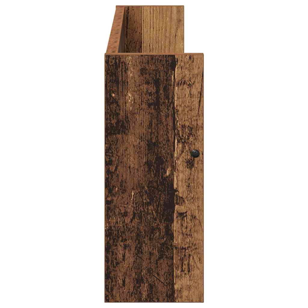 Magazine Rack 2 pcs Old Wood 80 x 12 x 30 cm Engineered Wood
