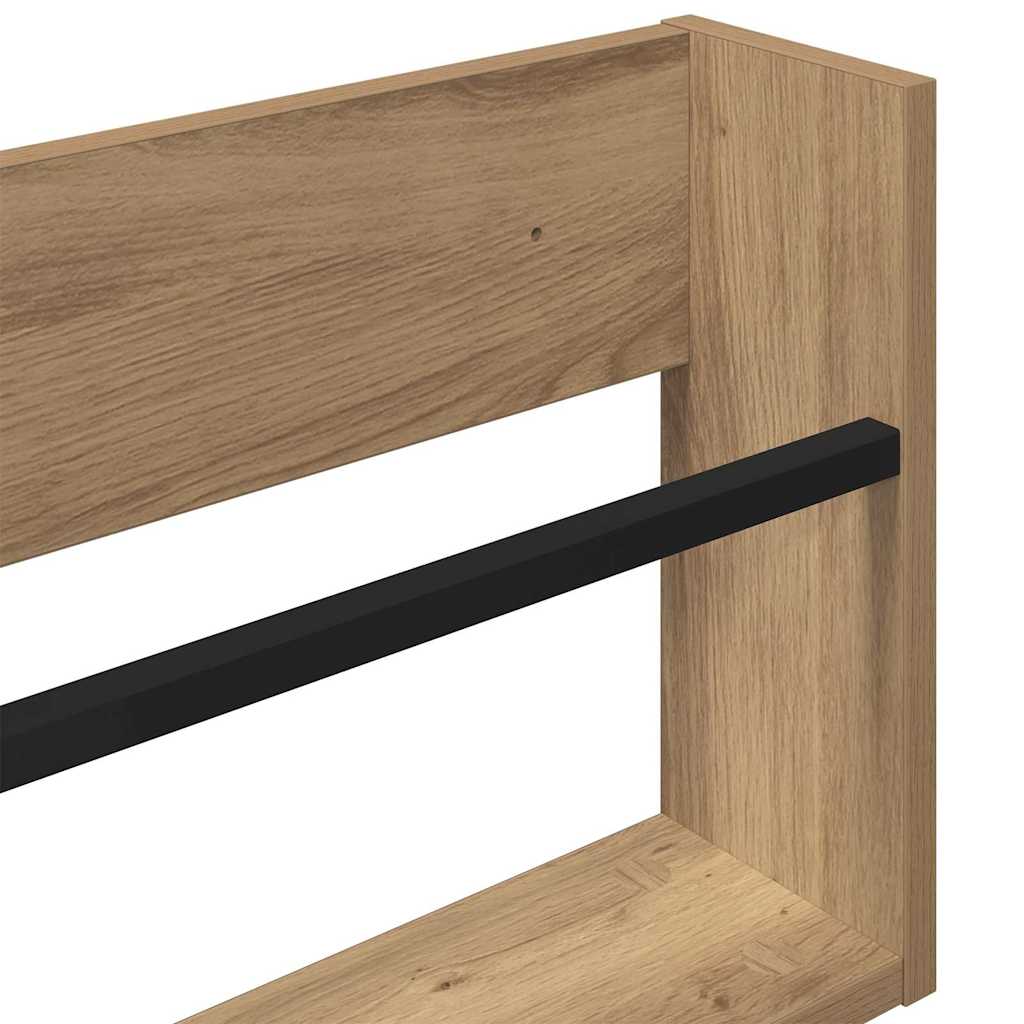 Magazine Rack 2 pcs Artisan Oak 80 x 12 x 30 cm Engineered Wood