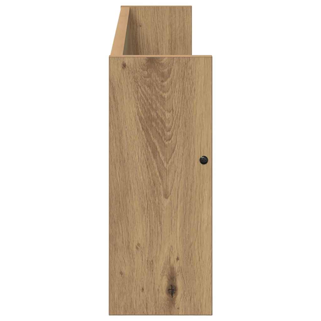 Magazine Rack 2 pcs Artisan Oak 80 x 12 x 30 cm Engineered Wood
