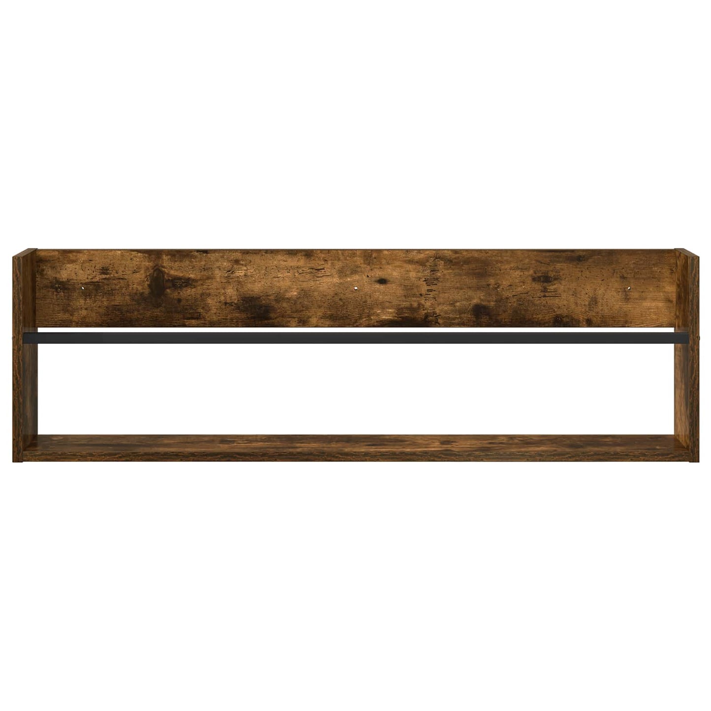 Magazine Rack Smoked Oak 100 x 12 x 30 cm Engineered Wood