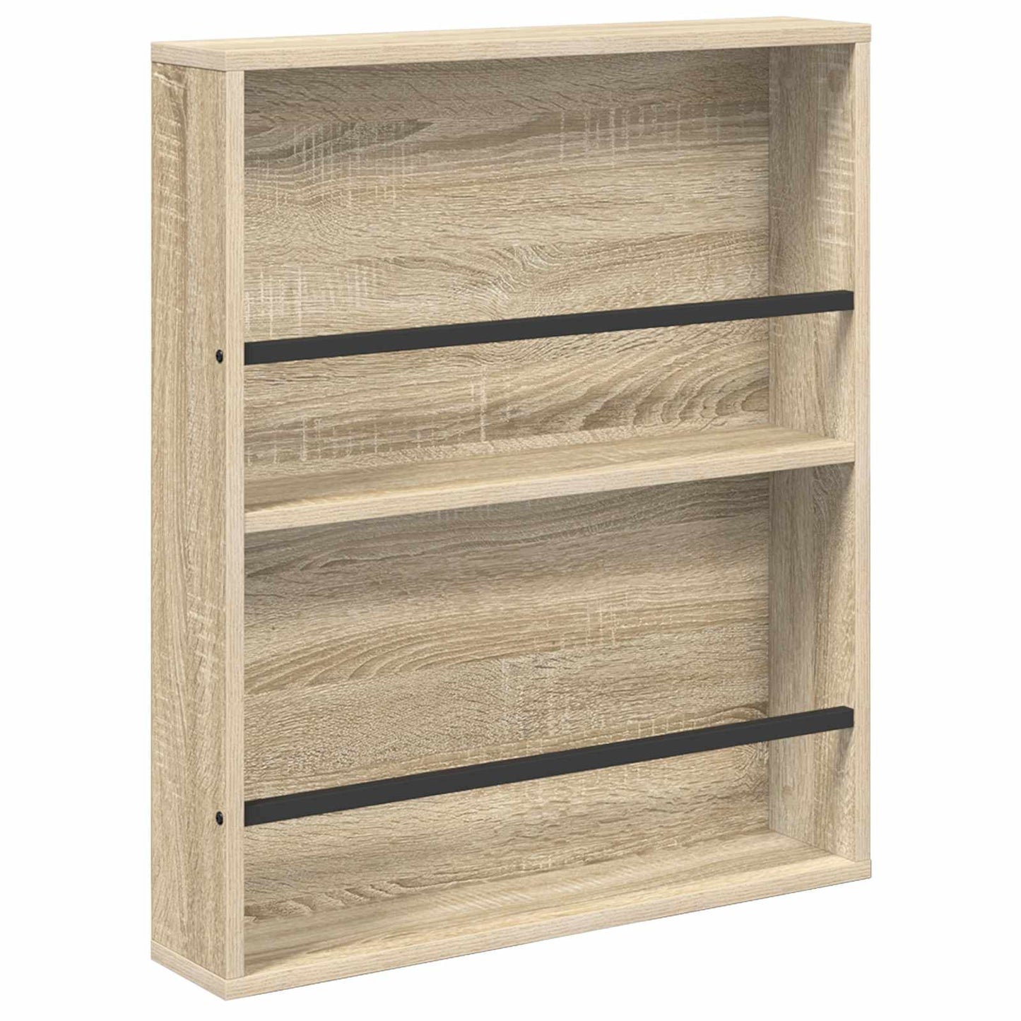 Magazine Rack 2 pcs Sonoma Oak 60 x 12 x 70 cm Engineered Wood