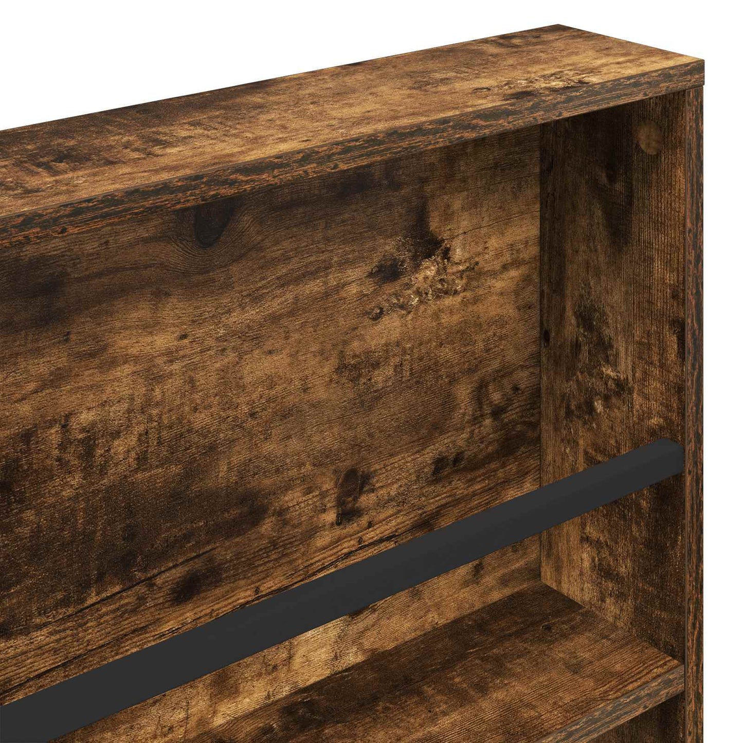 Magazine Rack Smoked Oak 60 x 12 x 70 cm Engineered Wood