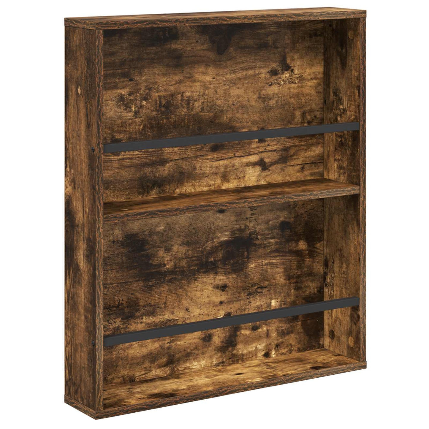 Magazine Rack 2 pcs Smoked Oak 60 x 12 x 70 cm Engineered Wood