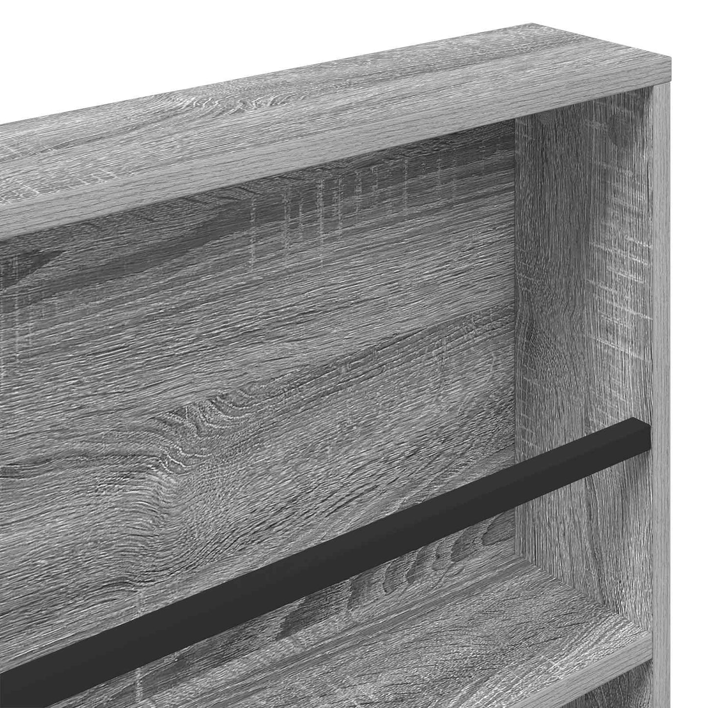 Magazine Rack Grey Sonoma 60 x 12 x 70 cm Engineered Wood