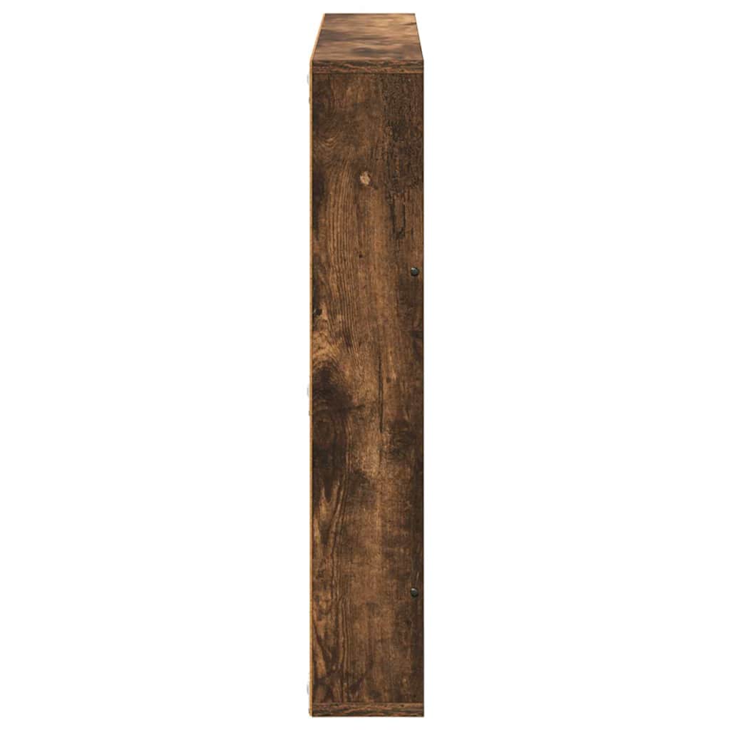 Magazine Rack 2 pcs Smoked Oak 80 x 12 x 70 cm Engineered Wood