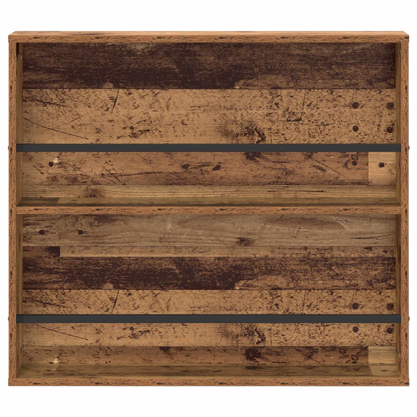 Magazine Rack 2 pcs Old Wood 80 x 12 x 70 cm Engineered Wood