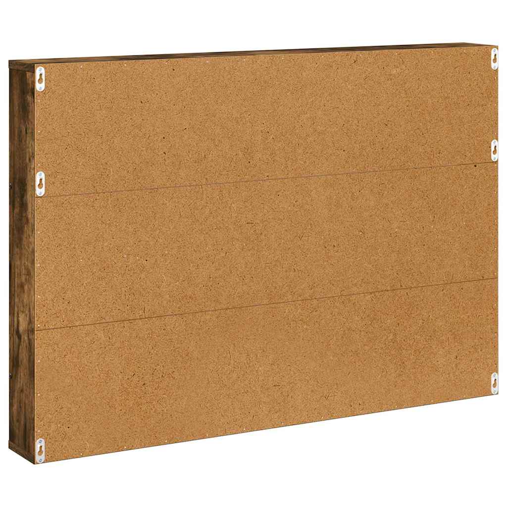 Magazine Rack Smoked Oak 100 x 12 x 70 cm Engineered Wood