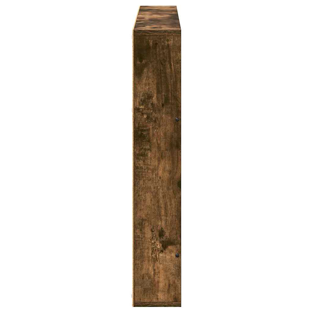 Magazine Rack Smoked Oak 100 x 12 x 70 cm Engineered Wood