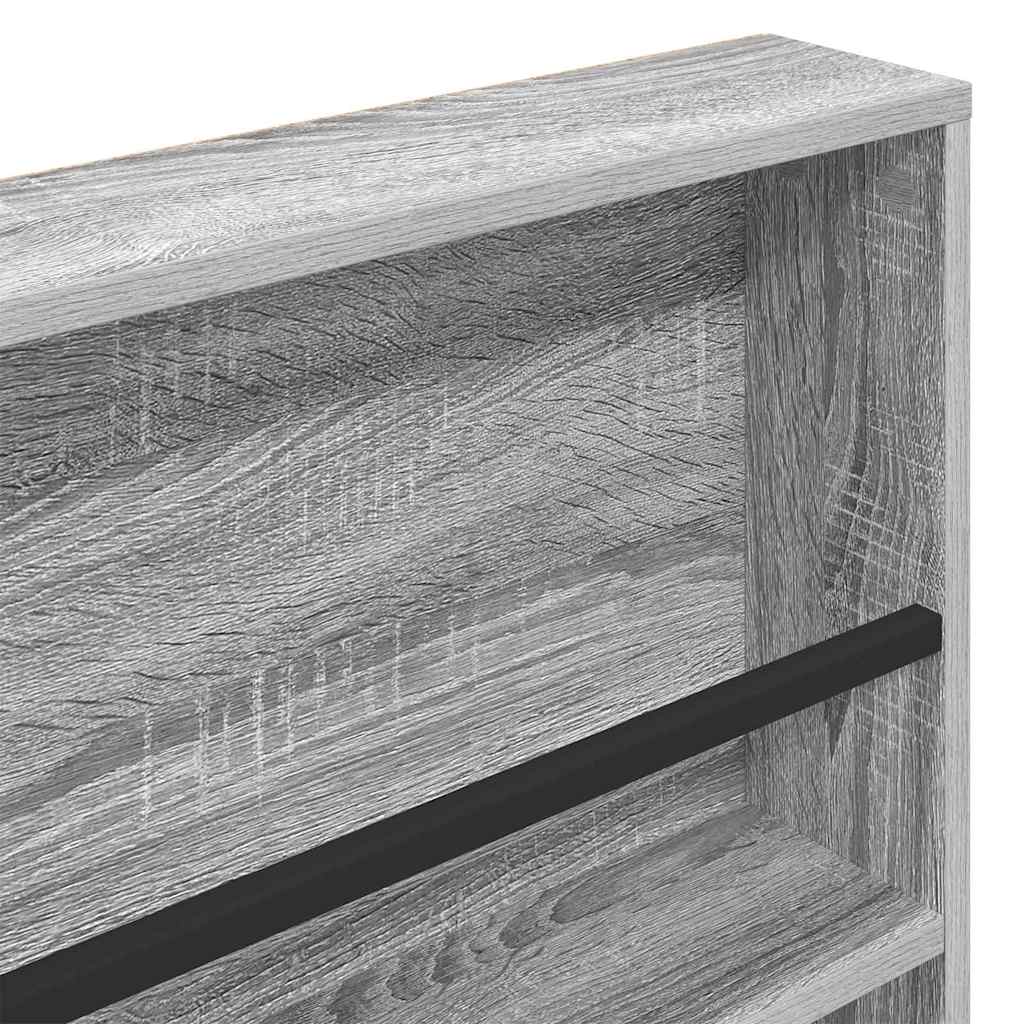 Magazine Rack Grey Sonoma 100 x 12 x 70 cm Engineered Wood