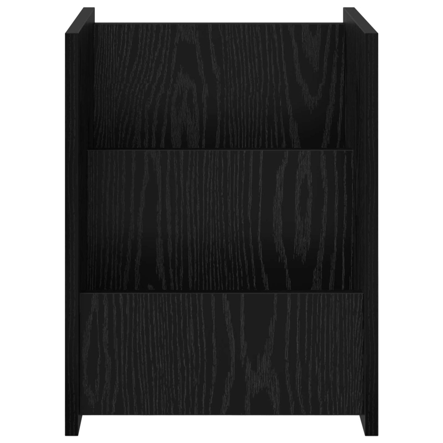 Magazine Rack Black Oak 35 x 35 x 45 cm Engineered Wood