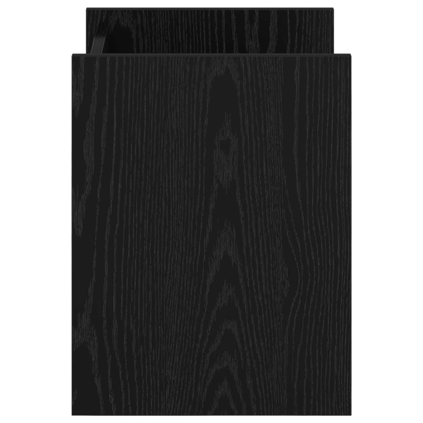 Magazine Rack Black Oak 35 x 35 x 45 cm Engineered Wood