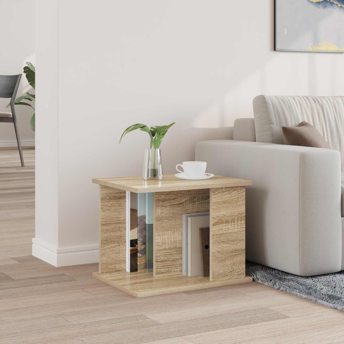 Magazine Rack Sonoma Oak 35 x 35 x 45 cm Engineered Wood