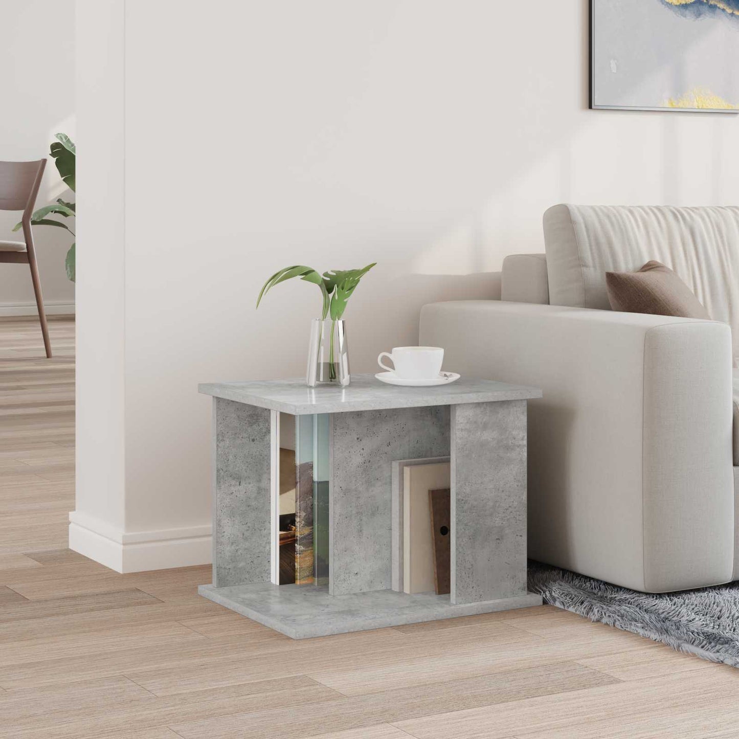 Magazine Rack Concerte Grey 35 x 35 x 45 cm Engineered Wood