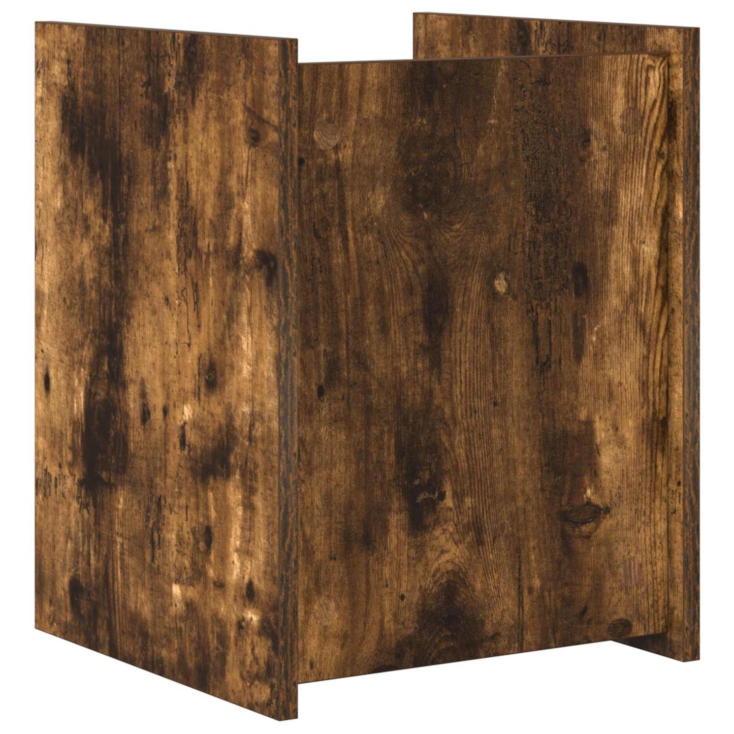 Magazine Rack Smoked Oak 35 x 35 x 45 cm Engineered Wood