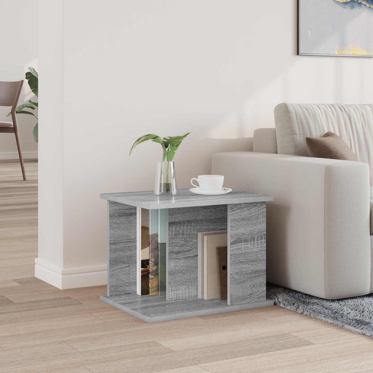 Magazine Rack Grey Sonoma 35 x 35 x 45 cm Engineered Wood