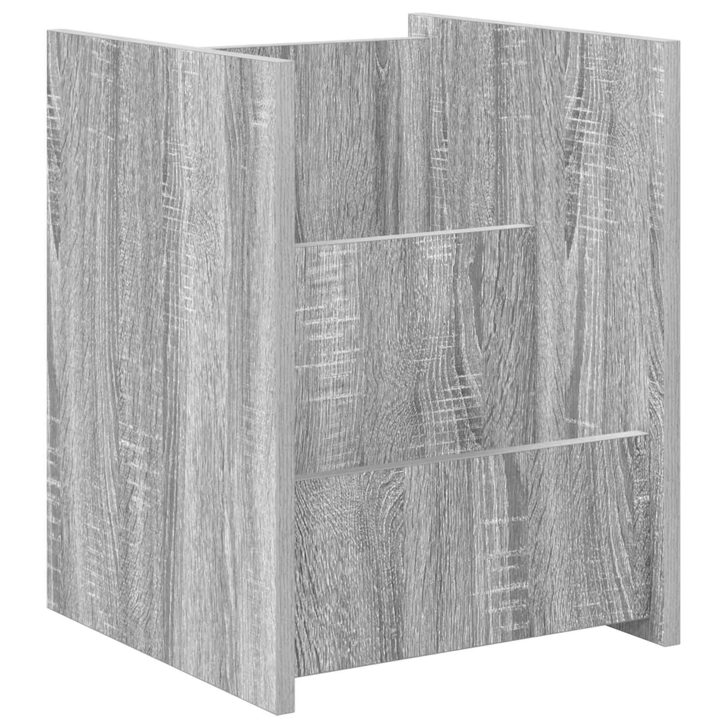 Magazine Rack Grey Sonoma 35 x 35 x 45 cm Engineered Wood
