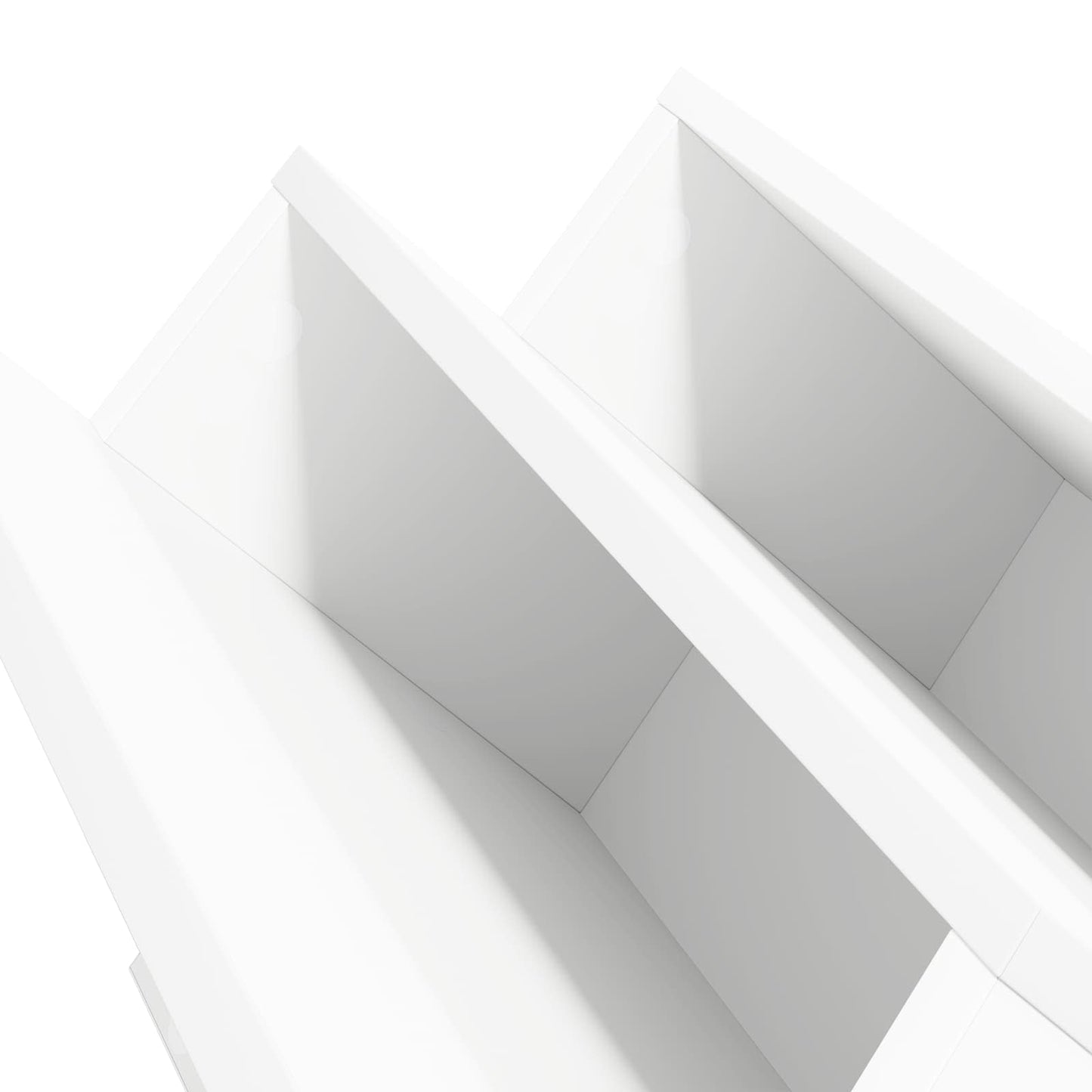 Magazine Rack White 53 x 40 x 28.5 cm Engineered Wood
