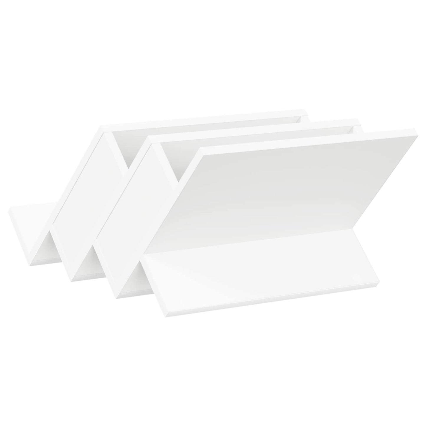 Magazine Rack White 53 x 40 x 28.5 cm Engineered Wood