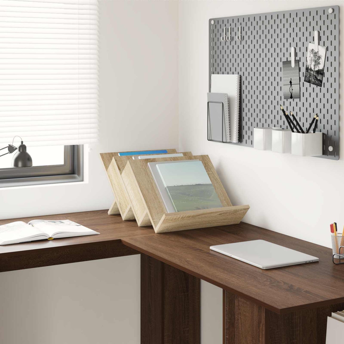 Magazine Rack Sonoma Oak 53 x 40 x 28.5 cm Engineered Wood