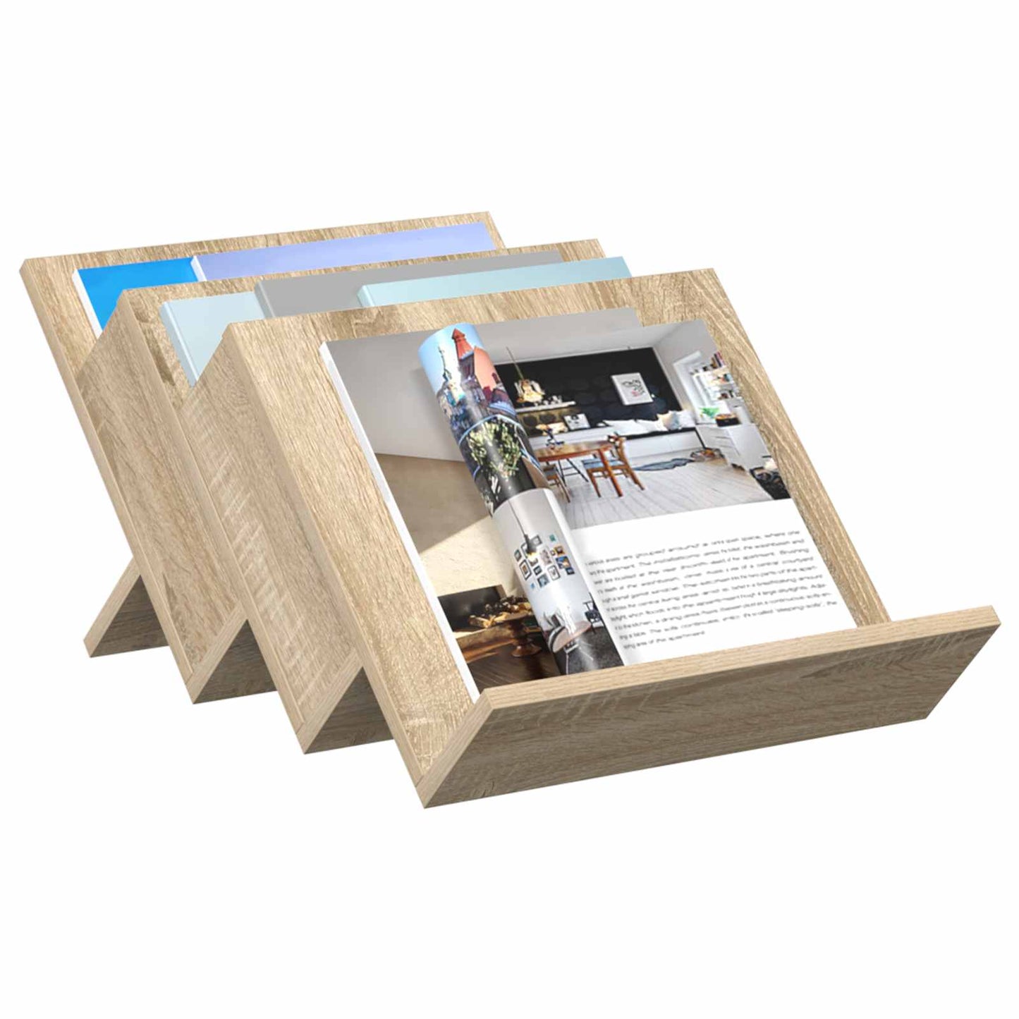 Magazine Rack Sonoma Oak 53 x 40 x 28.5 cm Engineered Wood