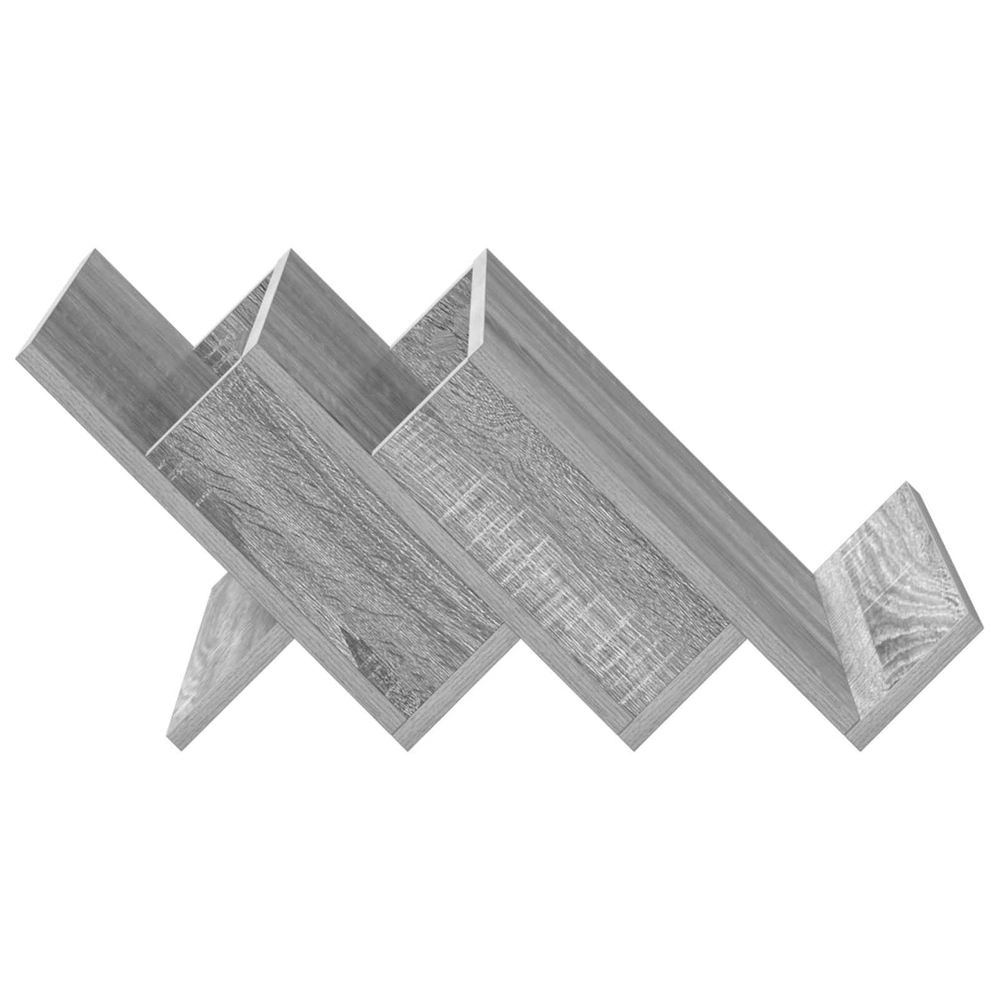 Magazine Rack Grey Sonoma 53 x 40 x 28.5 cm Engineered Wood
