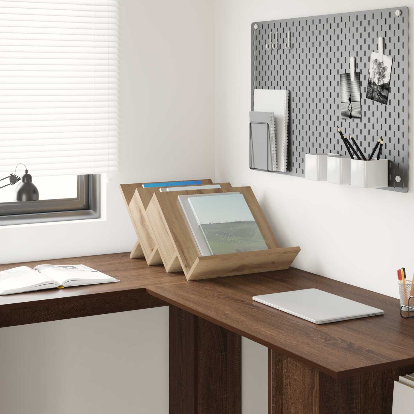 Magazine Rack Artisan Oak 53 x 40 x 28.5 cm Engineered Wood