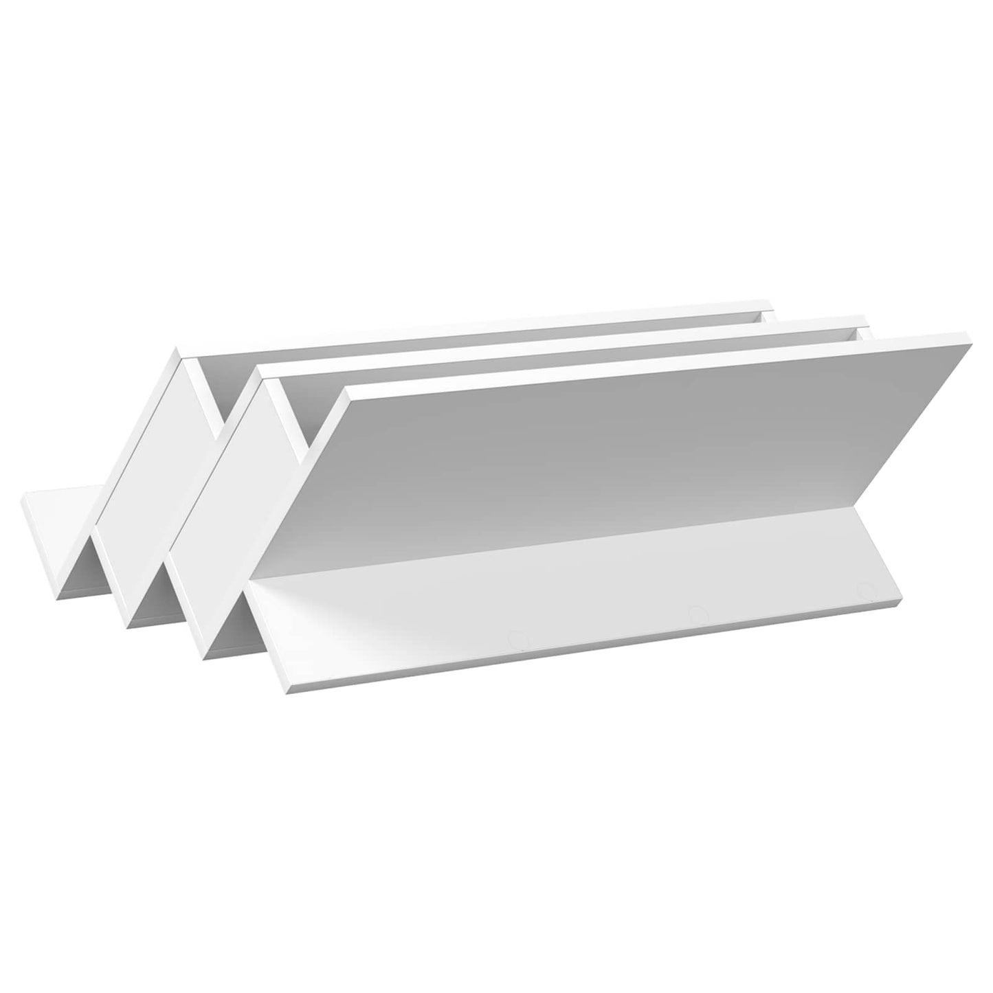 Magazine Rack White 65 x 53 x 28.5 cm Engineered Wood