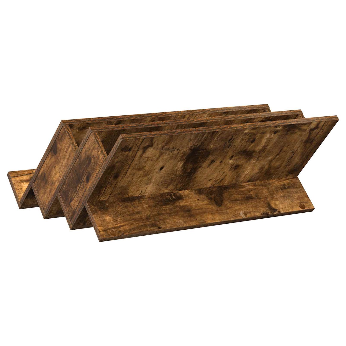 Magazine Rack Smoked Oak 65 x 53 x 28.5 cm Engineered Wood