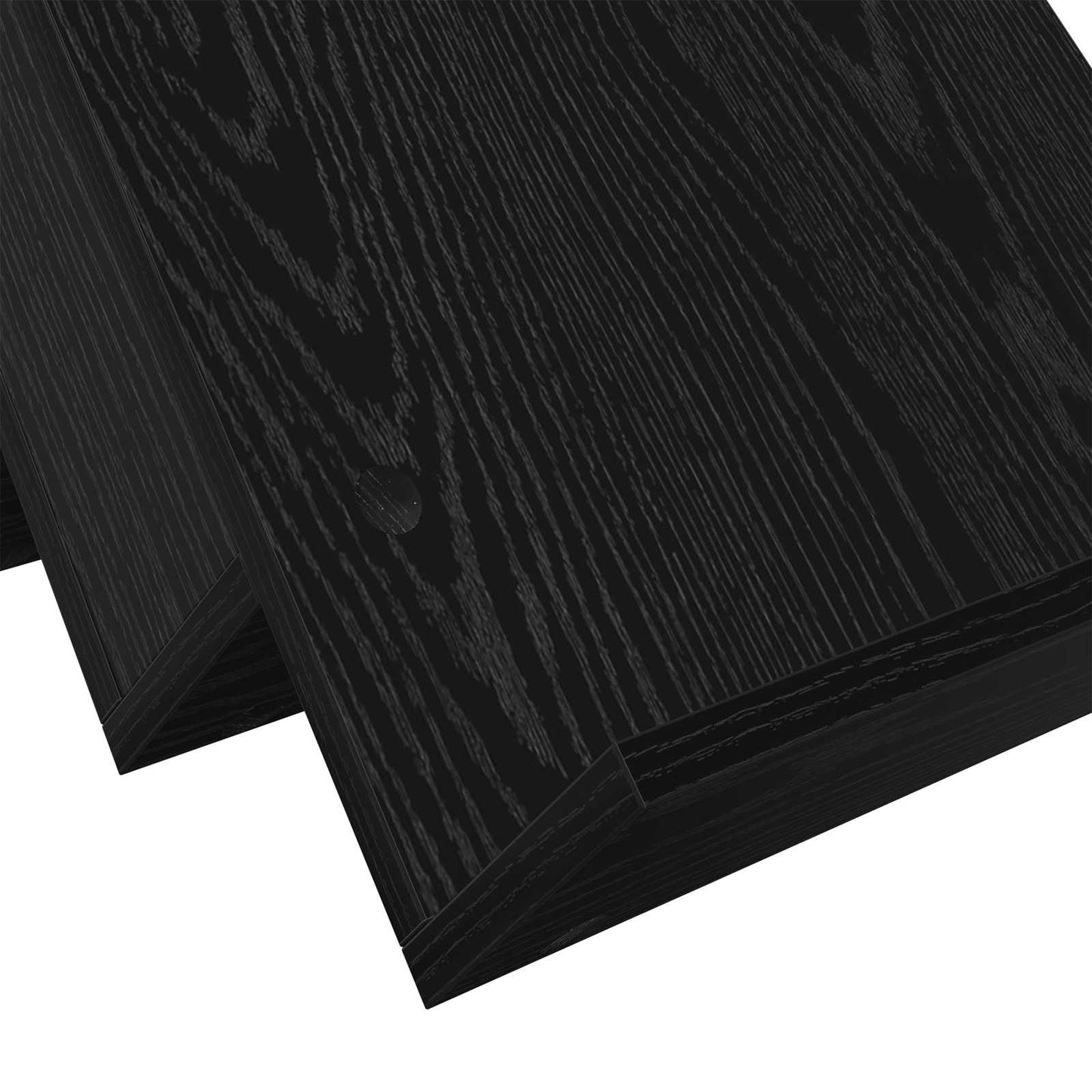 Magazine Rack Black Oak 90 x 53 x 28.5 cm Engineered Wood