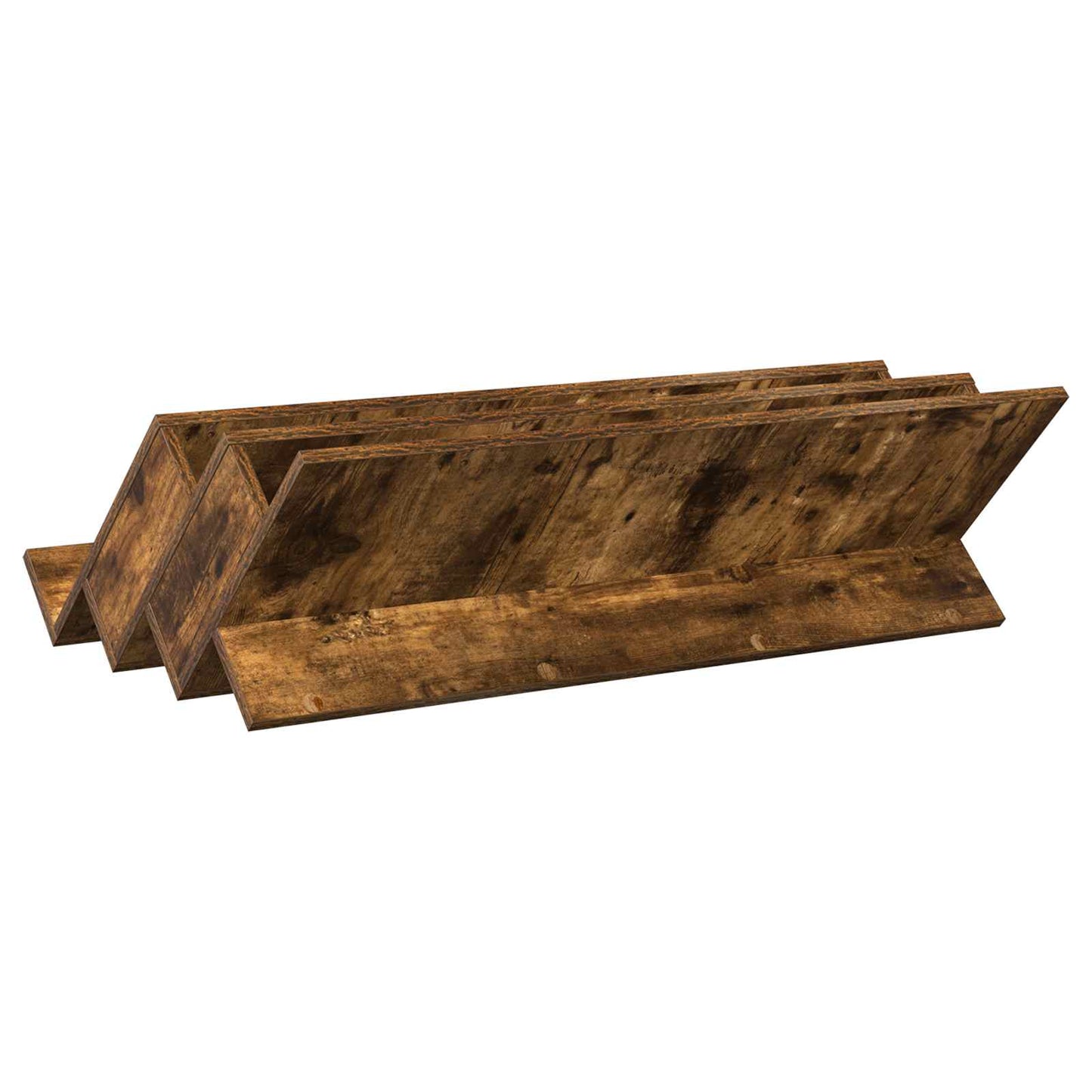 Magazine Rack Smoked Oak 90 x 53 x 28.5 cm Engineered Wood