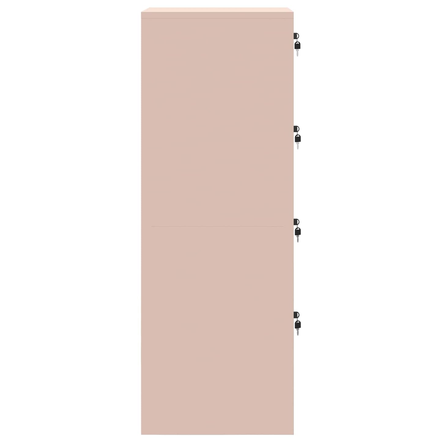 File Cabinet 2 pcs Pink 44 x 50 x 139 cm Cold-Rolled Steel
