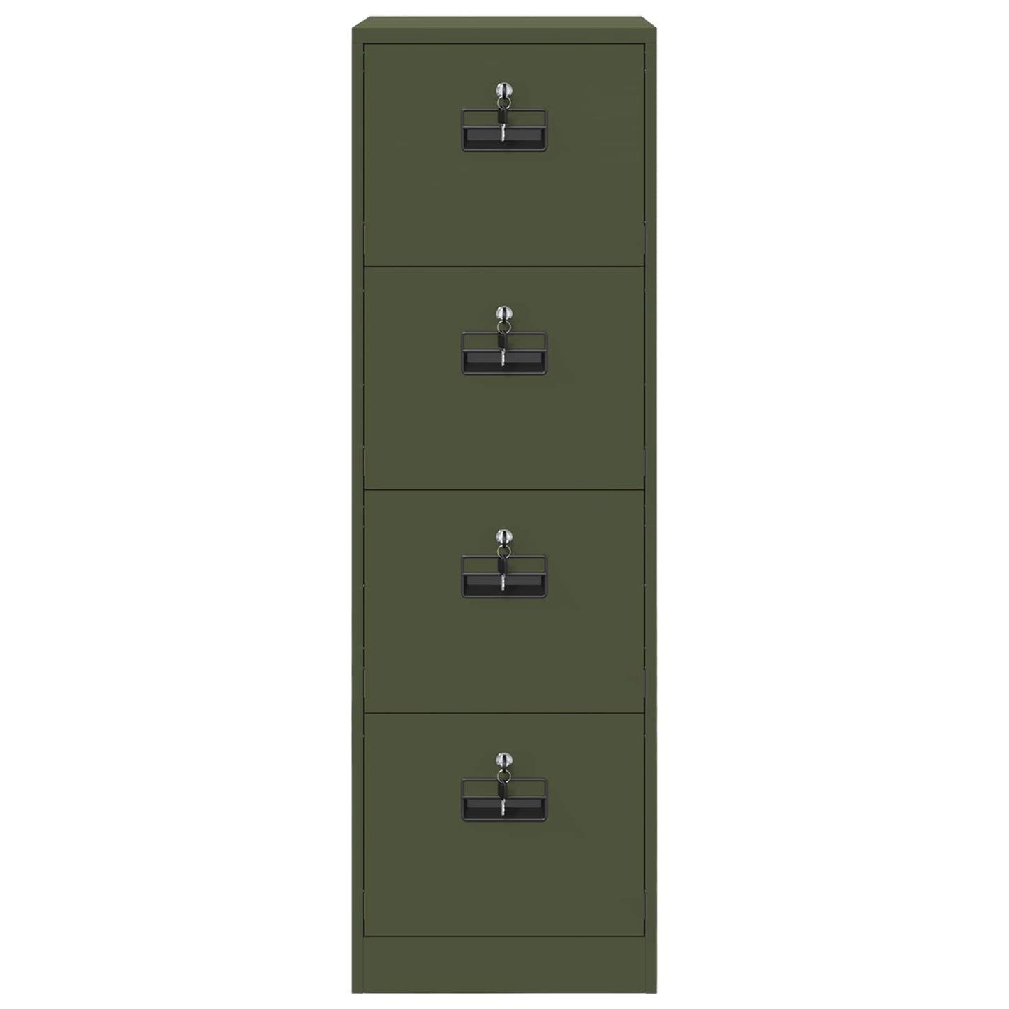 File Cabinet with Drawer 2 pcs Olive Green 44 x 50 x 139 cm
