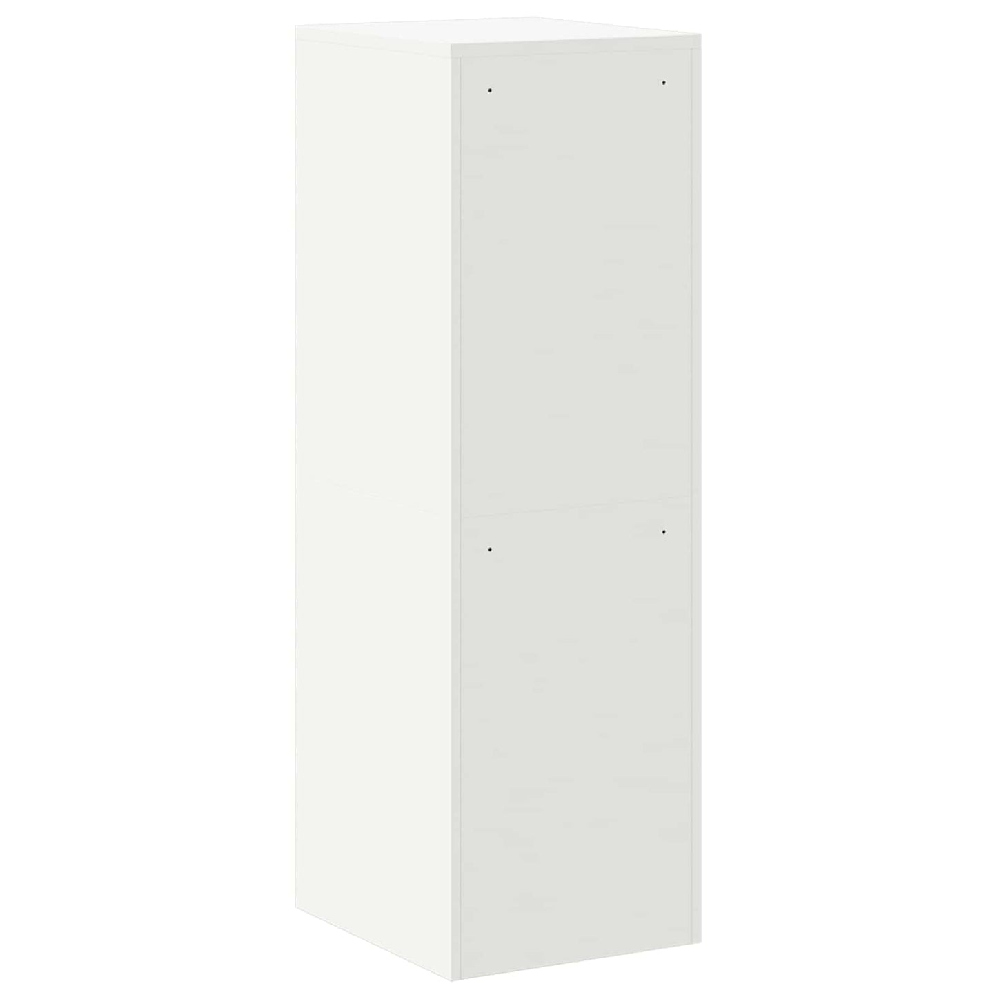 File Cabinet 2 pcs White 44 x 50 x 139 cm Cold-Rolled Steel