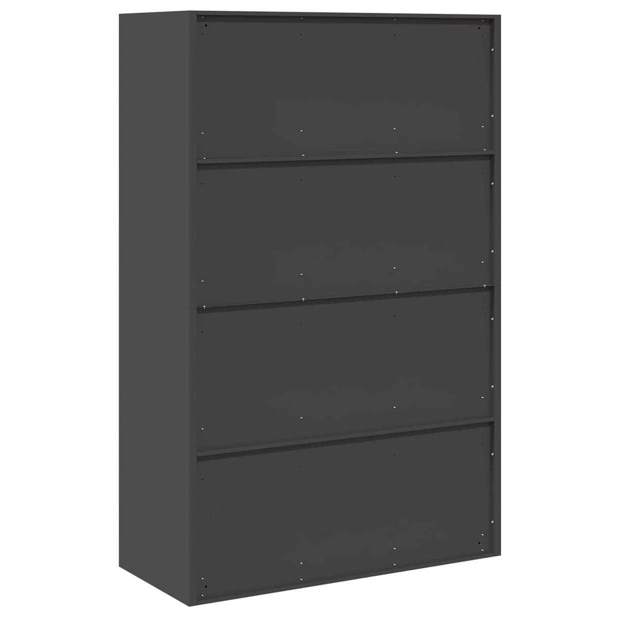 Storage Cabinet Black 90 x 40 x 140 cm Steel