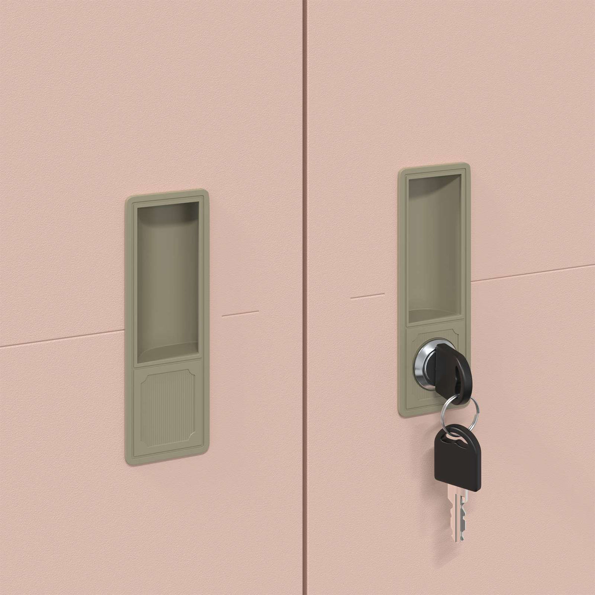 Storage Cabinet Pink 90 x 40 x 140 cm Steel