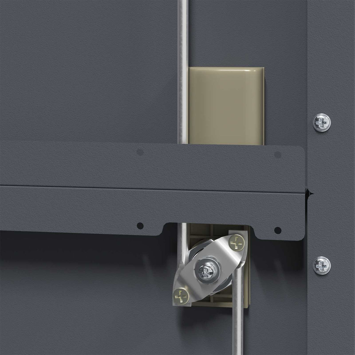 Storage Cabinet Anthracite 90 x 40 x 140 cm Steel