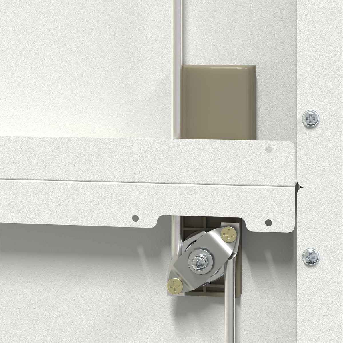 Storage Cabinet White 90 x 40 x 140 cm Steel