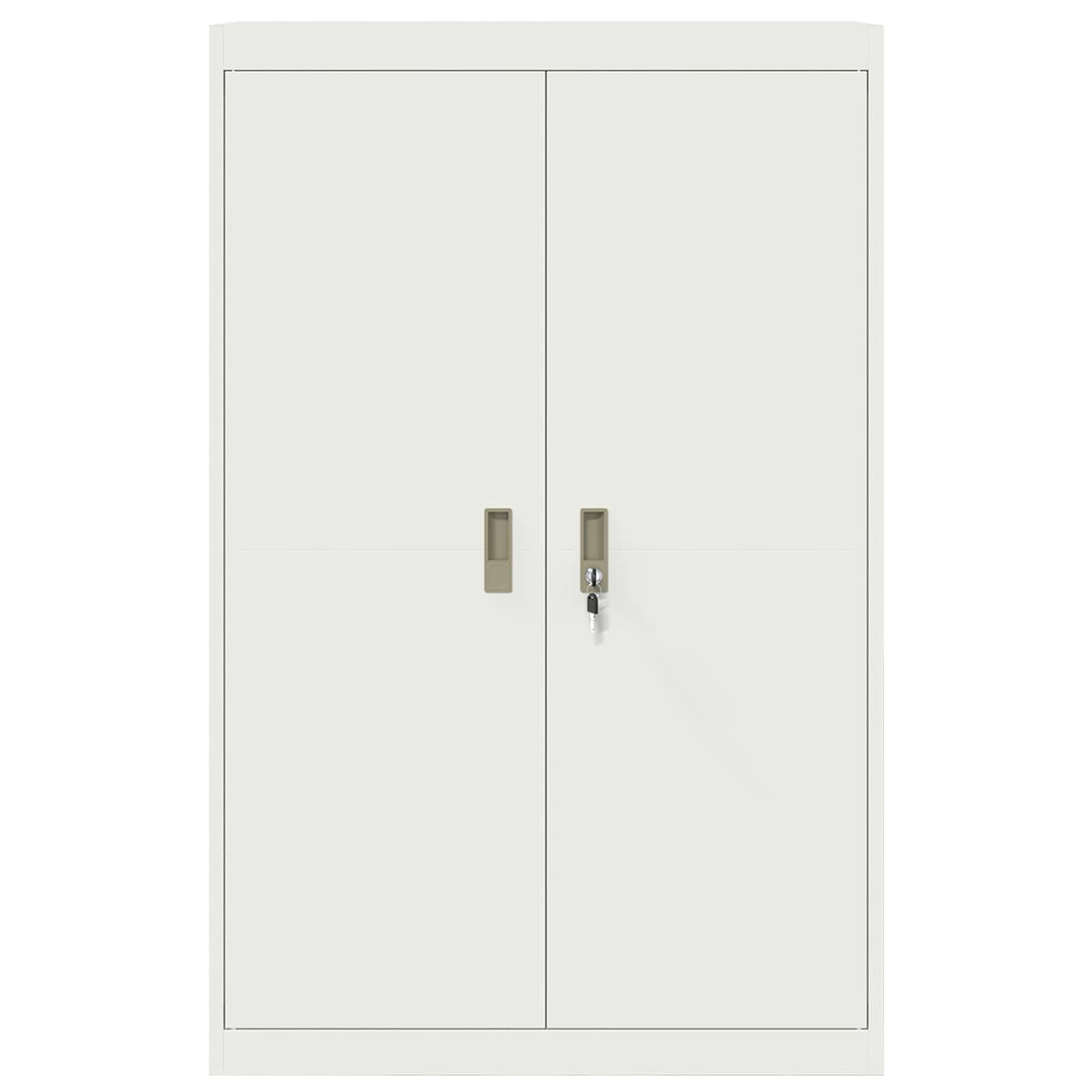 Storage Cabinet White 90 x 40 x 140 cm Steel