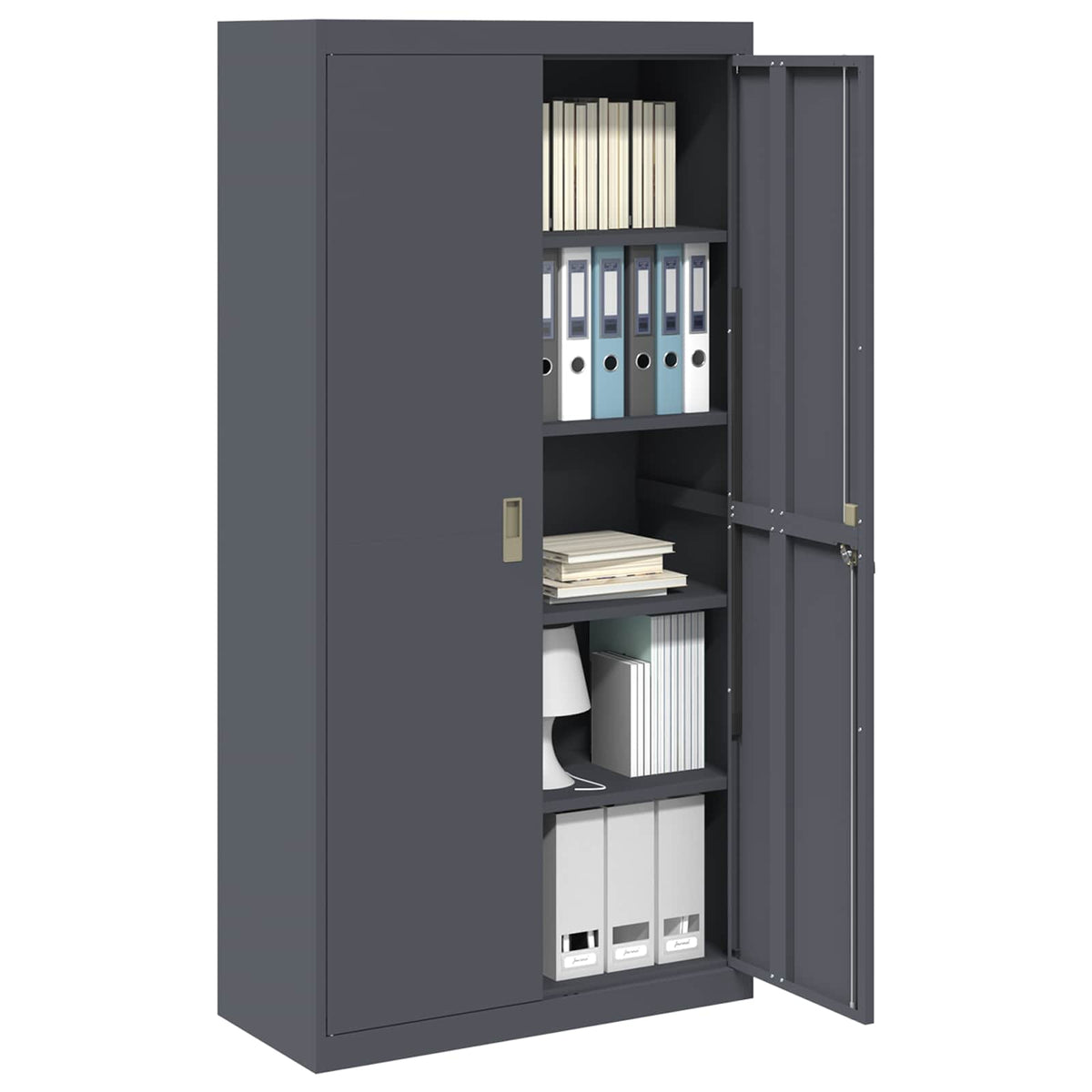 Storage Cabinet Anthracite 90 x 40 x 180 cm Steel