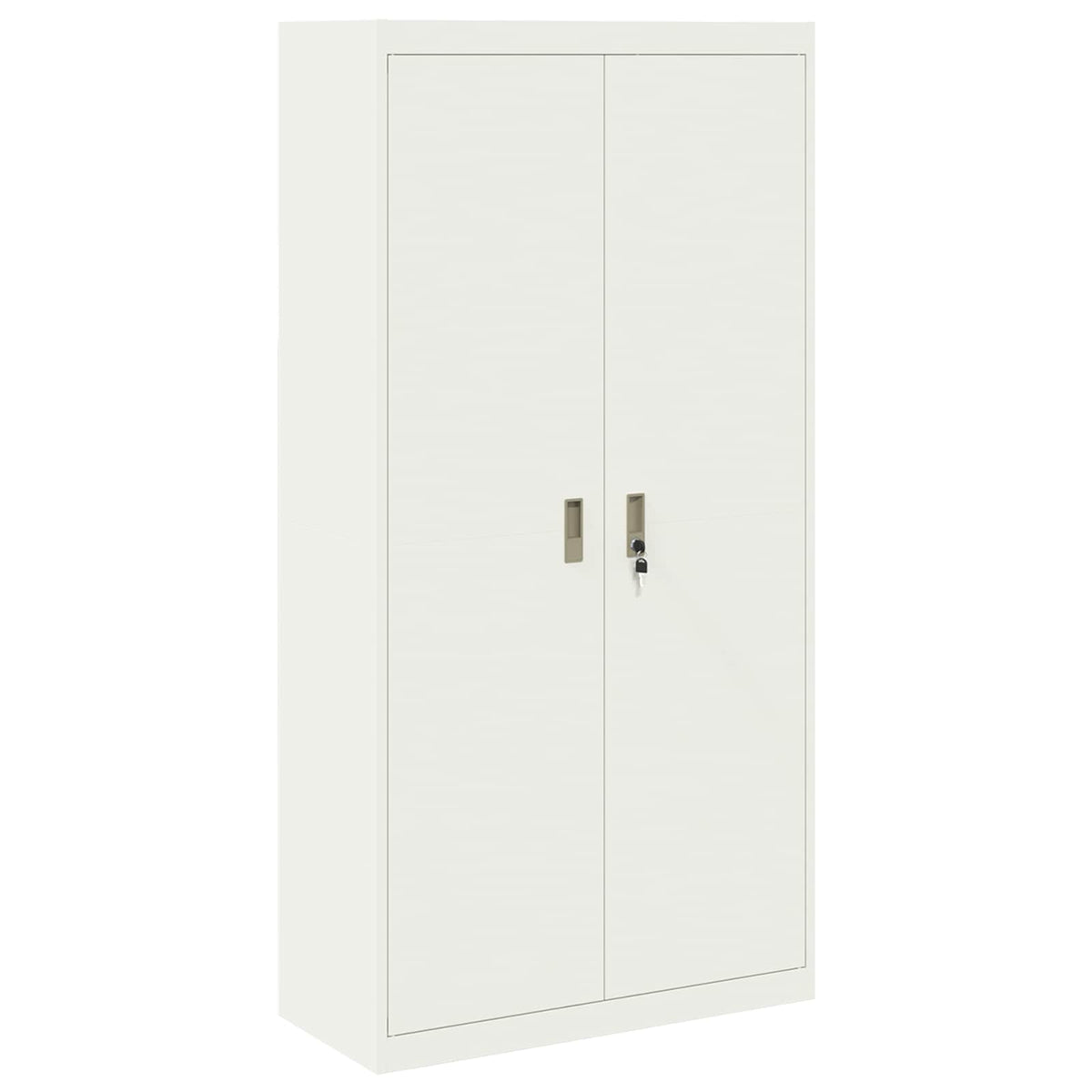Storage Cabinet White 90 x 40 x 180 cm Steel