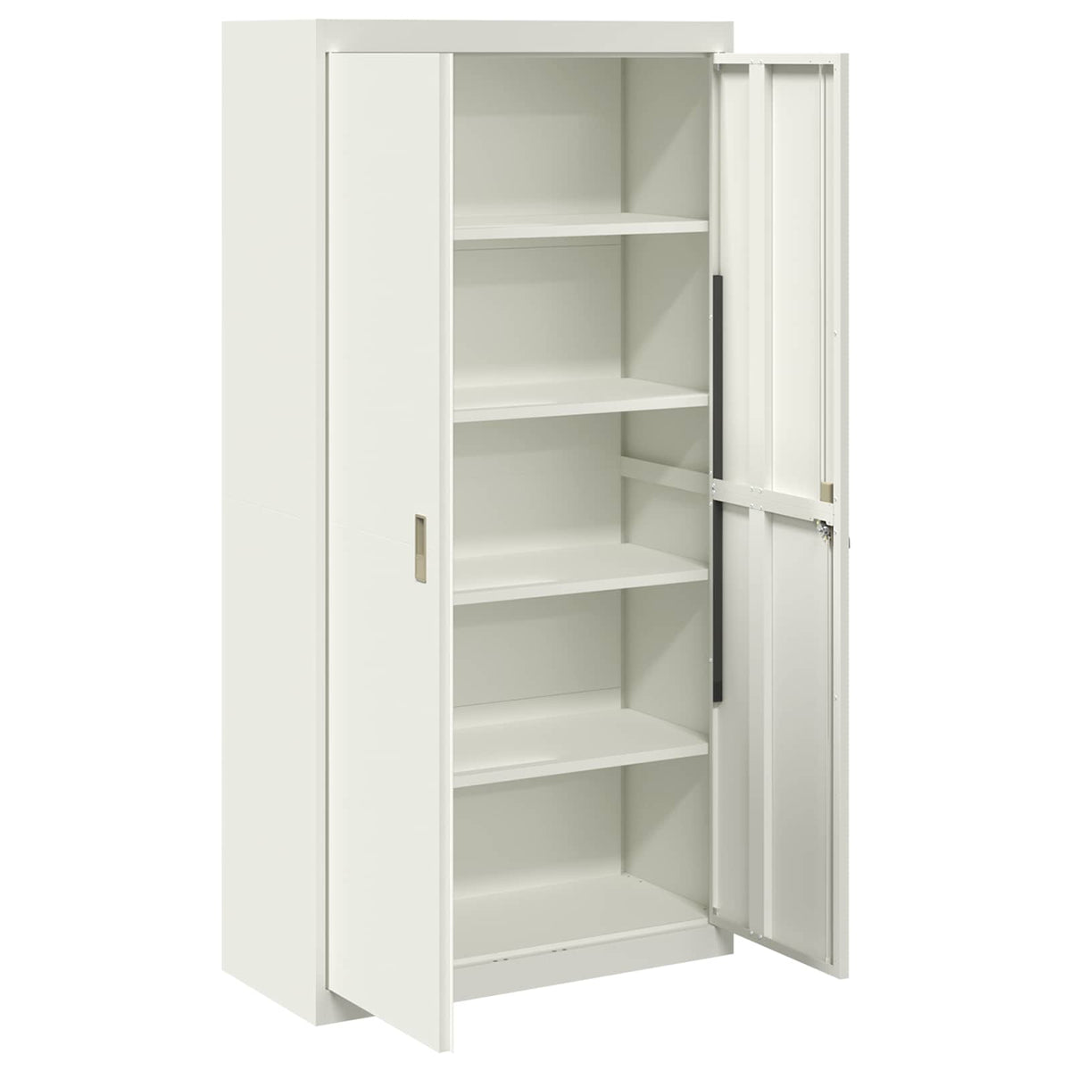 Storage Cabinet White 90 x 40 x 180 cm Steel