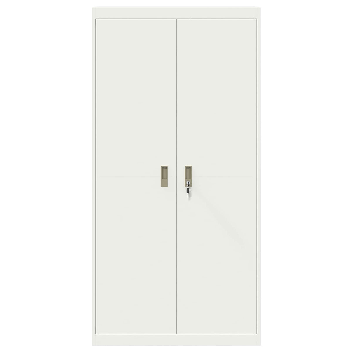 Storage Cabinet White 90 x 40 x 180 cm Steel