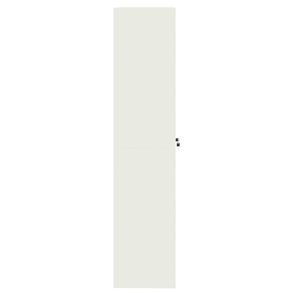 Storage Cabinet White 90 x 40 x 180 cm Steel
