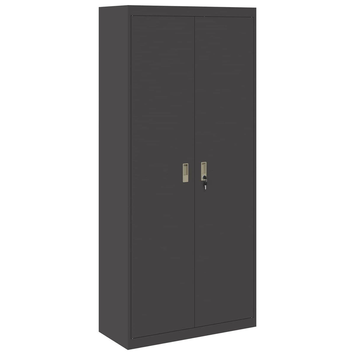 Storage Cabinet Black 90 x 40 x 200 cm Steel