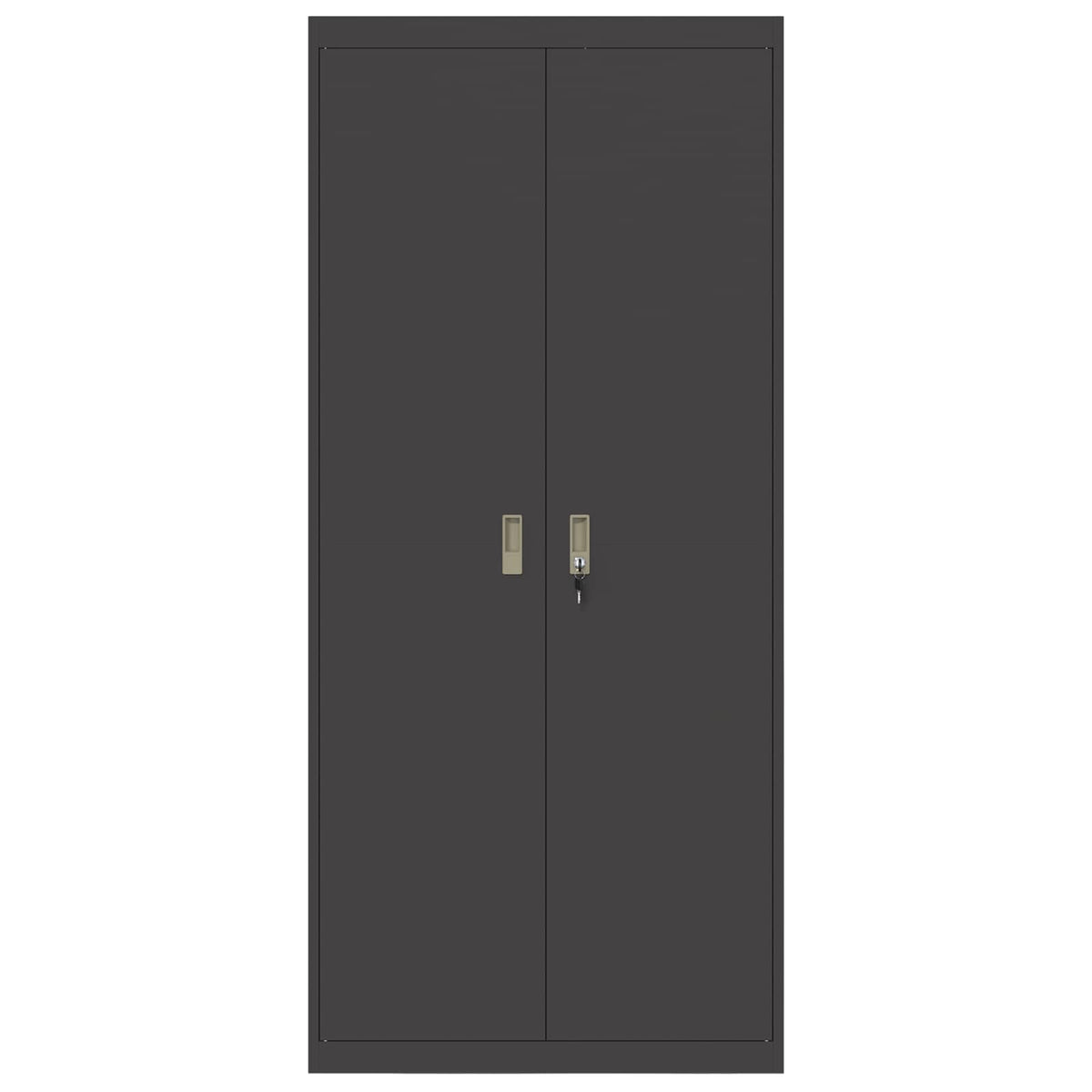 Storage Cabinet Black 90 x 40 x 200 cm Steel