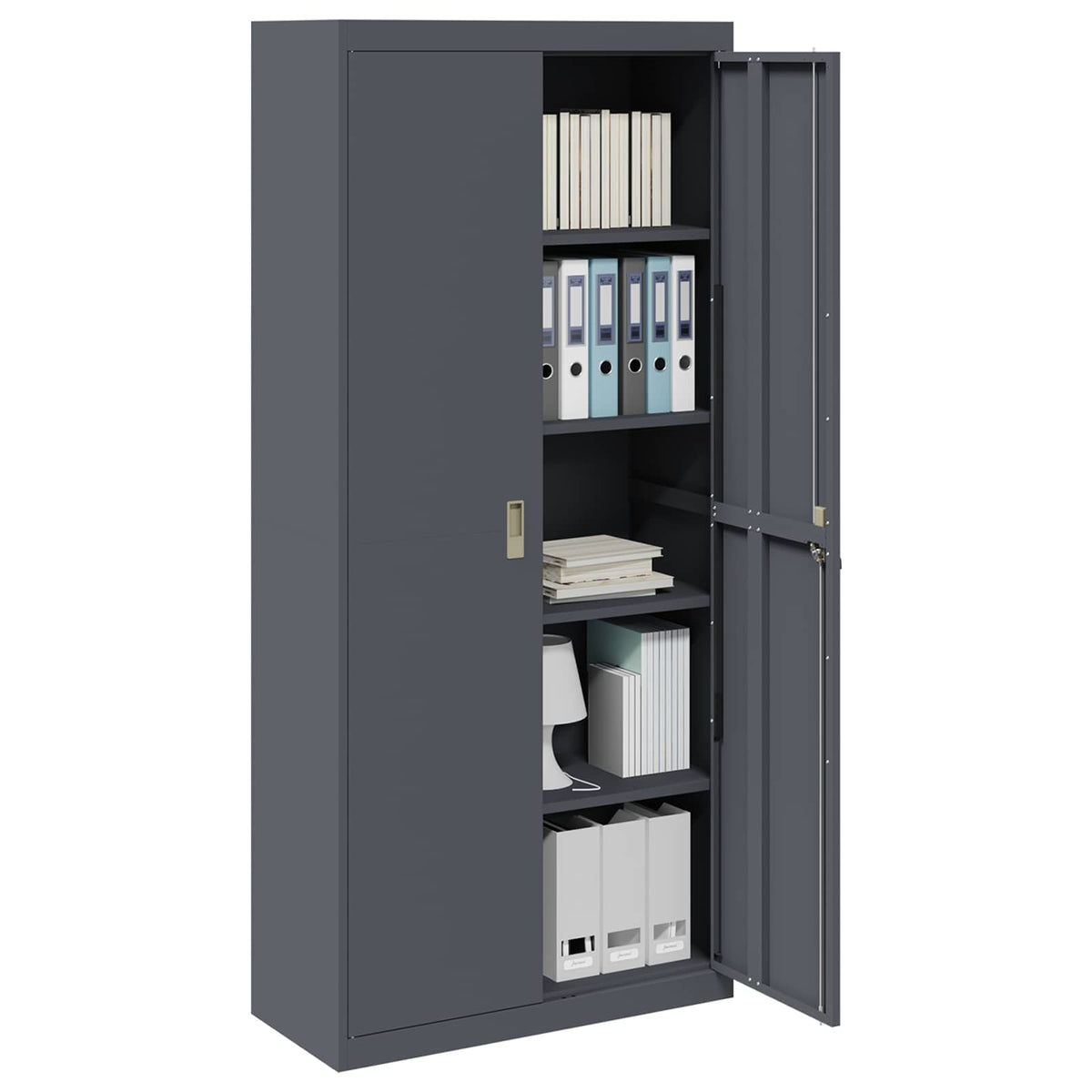 Storage Cabinet Anthracite 90 x 40 x 200 cm Steel