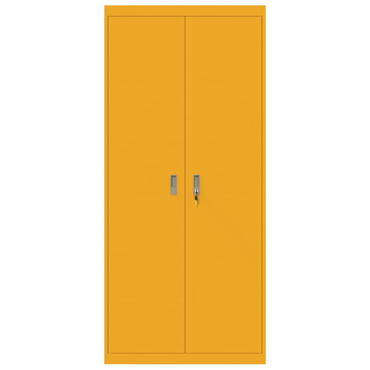 Storage Cabinet Mustard Yellow 90 x 40 x 200 cm Steel