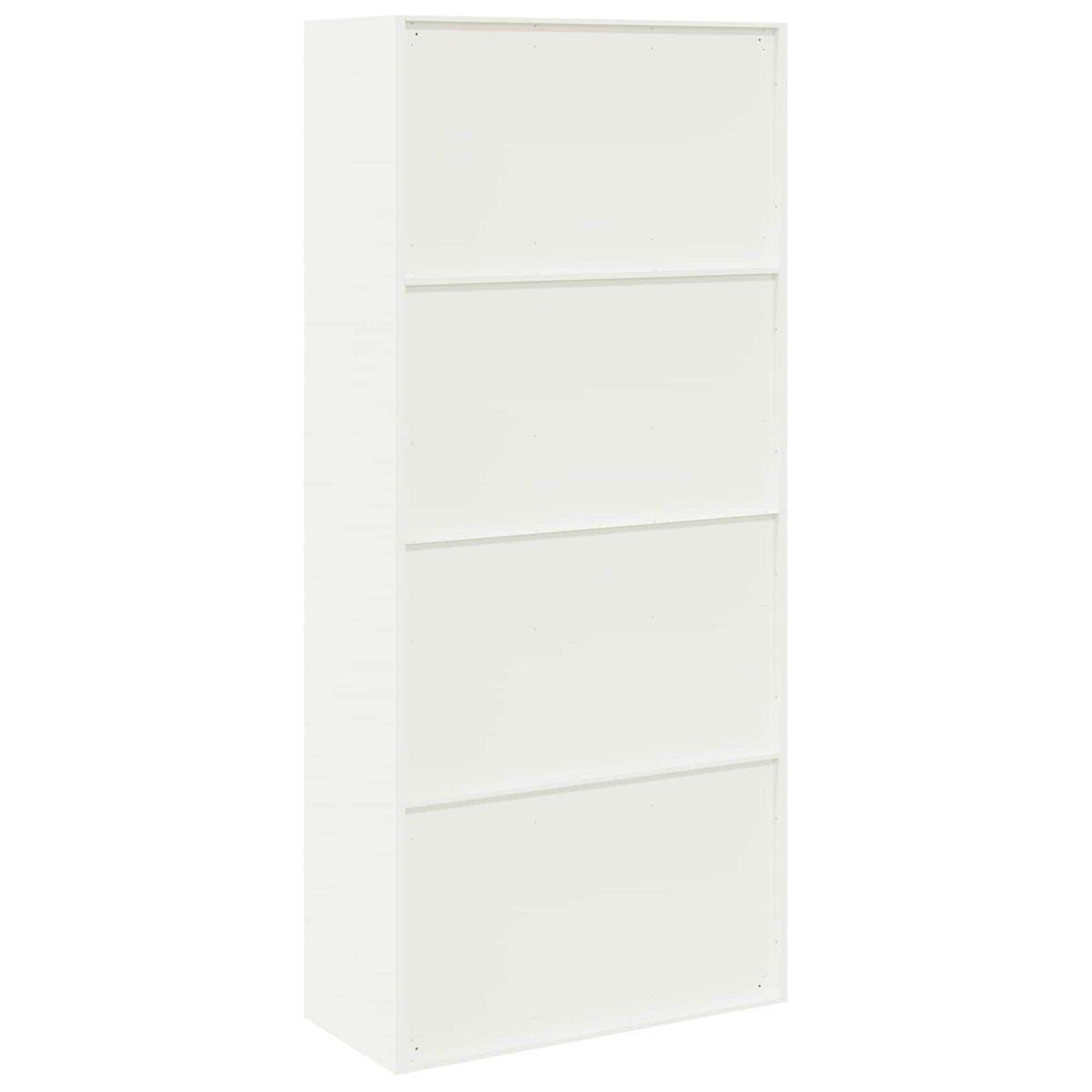 Storage Cabinet White 90 x 40 x 200 cm Steel
