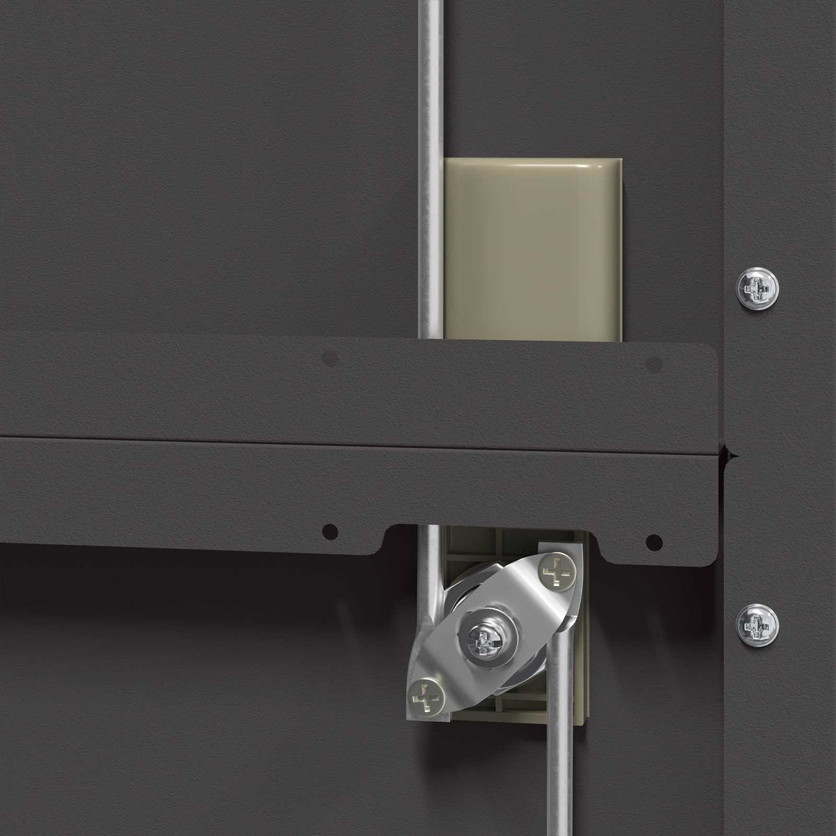 Storage Cabinet Black 80 x 40 x140 cm Steel