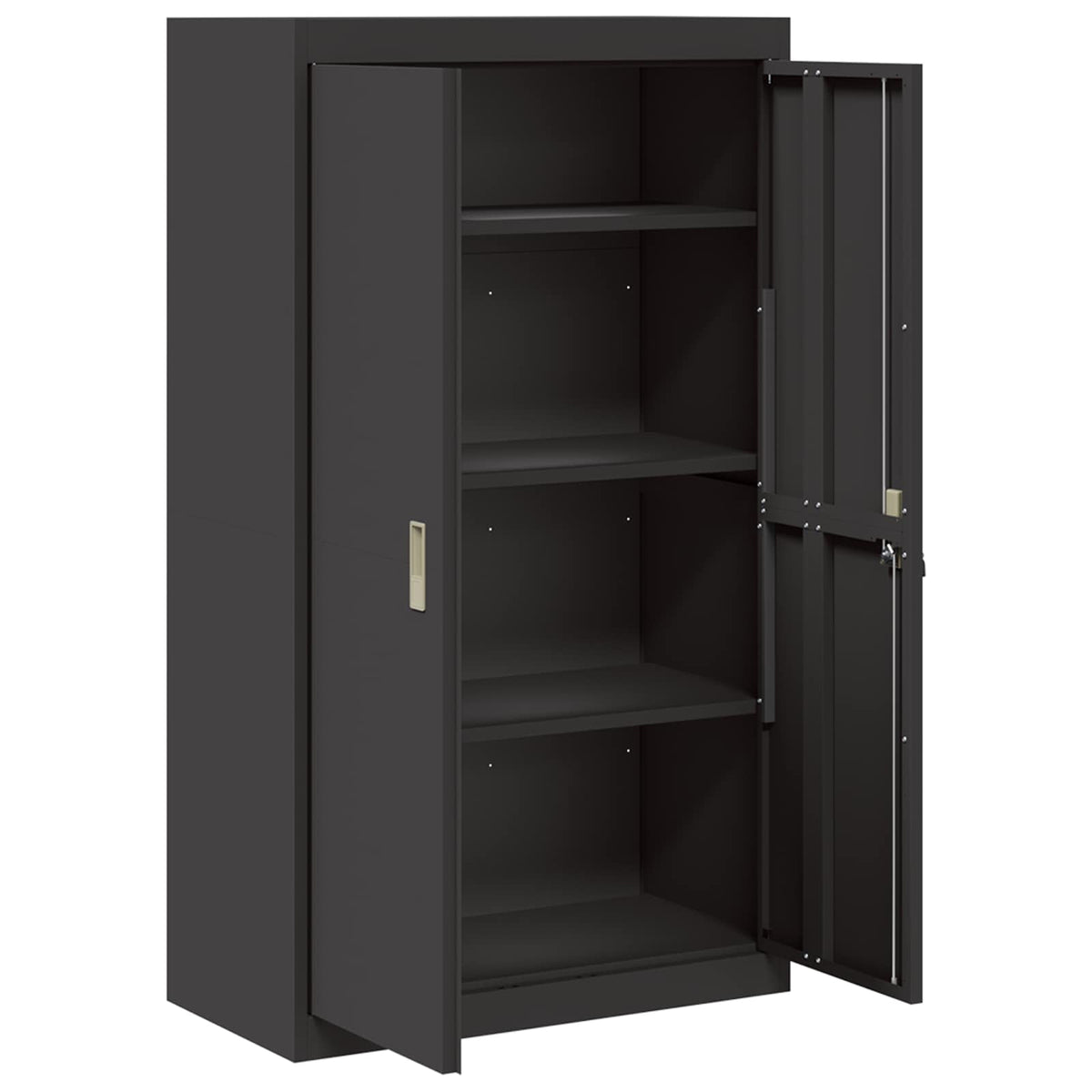 Storage Cabinet Black 80 x 40 x140 cm Steel